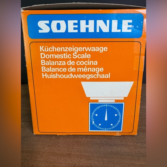 SOEHNLE Vintage Space Age Rare Orange Kitchen Scale Capacity 5 Kilo West Germany - Picture 2 of 11
